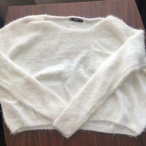 ! Shein Fuzzy Crop Top Sweater